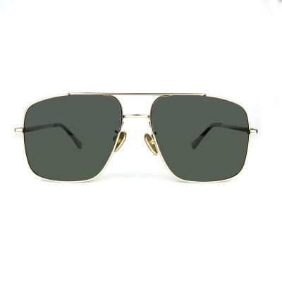 M10863 gold square metal sunglasses