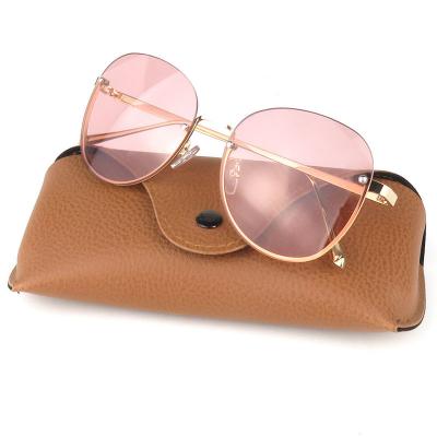 M10816 gold round metal sunglasses