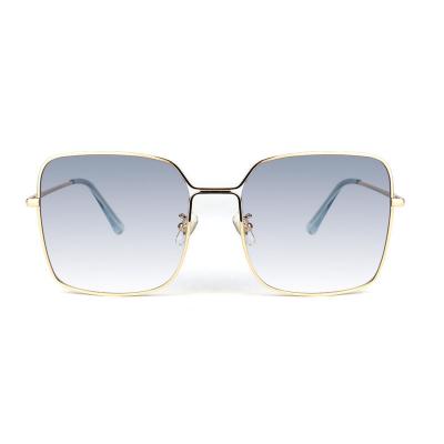 M10836 gold square metal sunglasses