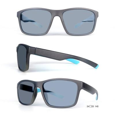 P10672 black rectangular pc/tr90 sunglasses