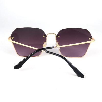 M10841 gold cat eye metal sunglasses