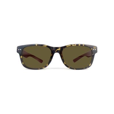 P10666 black rectangular pc/tr90 sunglasses