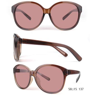 P10626 tortoise round pc/tr90 sunglasses