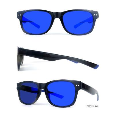 P10666 black rectangular pc/tr90 sunglasses