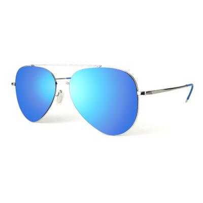 M10840 silver aviator metal sunglasses