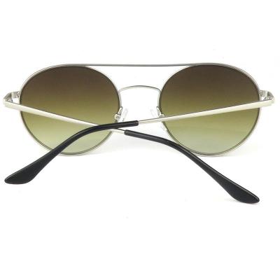 M10830 silver round metal sunglasses