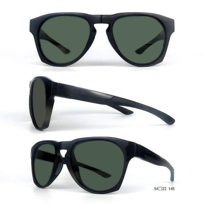 P10671 black square pc/tr90 sunglasses