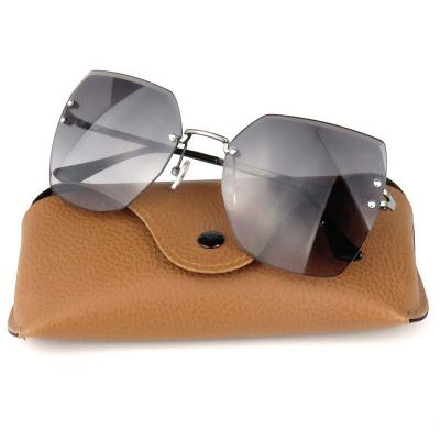 M10827 gray geometric metal sunglasses
