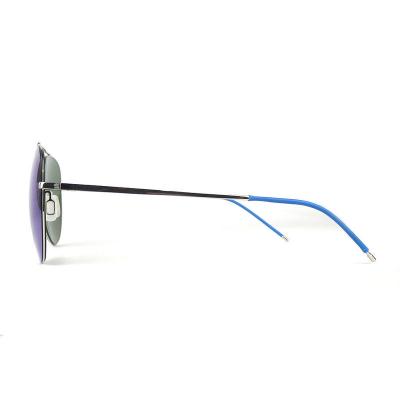 M10840 silver aviator metal sunglasses
