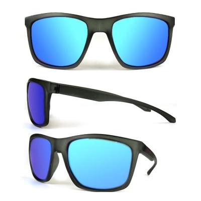 P10658 black square pc/tr90 sunglasses