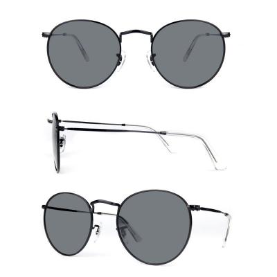 M10850 gold round metal sunglasses