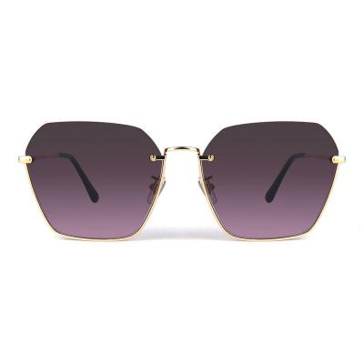 M10841 gold cat eye metal sunglasses