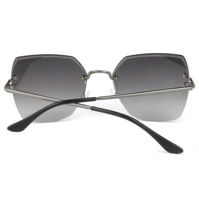 M10827 gray geometric metal sunglasses