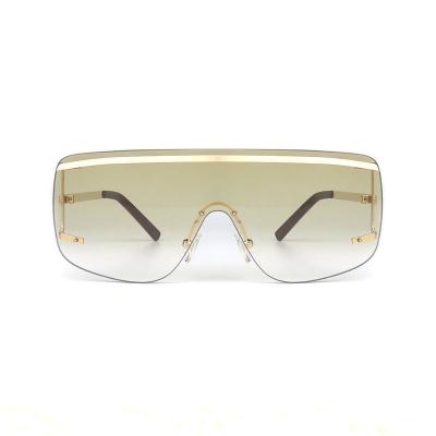 M10845 gold shield metal sunglasses