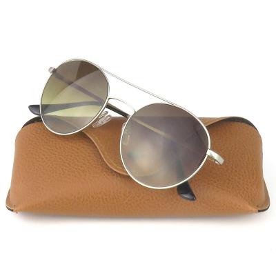 M10830 silver round metal sunglasses