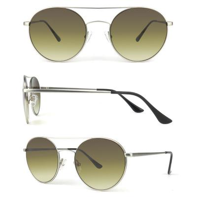 M10830 silver round metal sunglasses