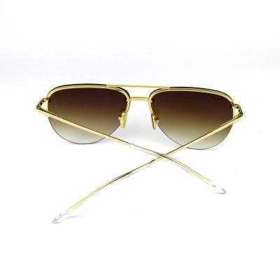 M10853 gold aviator metal sunglasses