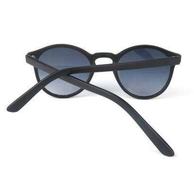P10625 black round pc/tr90 sunglasses