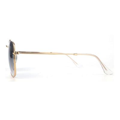 M10547 gold aviator metal sunglasses