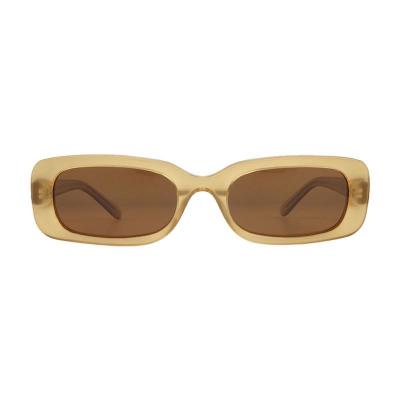 A10982 crystal geometric acetate sunglasses
