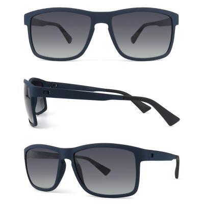 P10518 matte black wayfarer pc/tr90 sunglasses