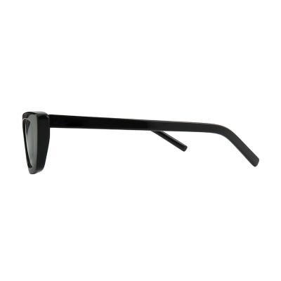 A10925 black cat eye acetate sunglasses