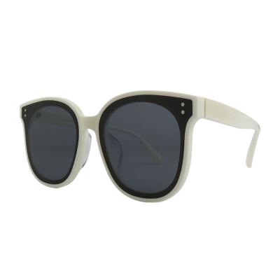 A10930 ivory white with black inner rim wayfarer acetate sunglasses