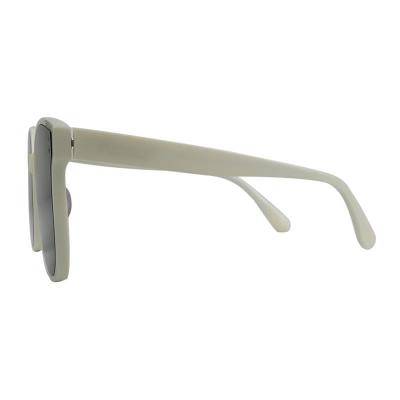 A10930 ivory white with black inner rim wayfarer acetate sunglasses