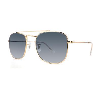 M10547 gold aviator metal sunglasses