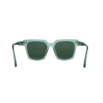 A10980 crystal teal square acetate sunglasses