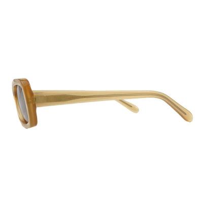 A10982 crystal geometric acetate sunglasses