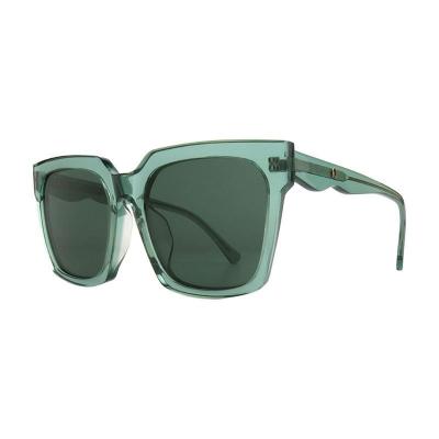 A10980 crystal teal square acetate sunglasses