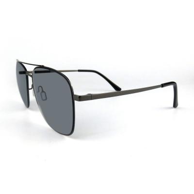 M10781 black aviator metal sunglasses