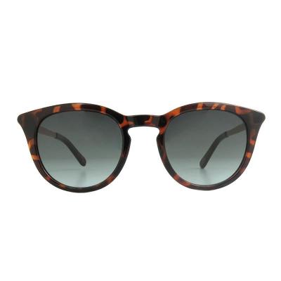 H10423 tortoiseshell cat eye mixed-material sunglasses