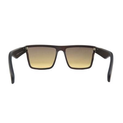 P10137 dark brown/black square pc/tr90 sunglasses