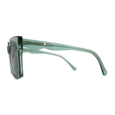 A10980 crystal teal square acetate sunglasses
