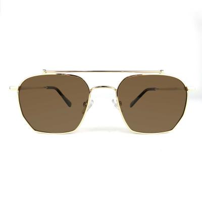 M10865 silver aviator metal sunglasses