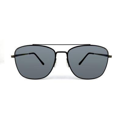 M10781 black aviator metal sunglasses