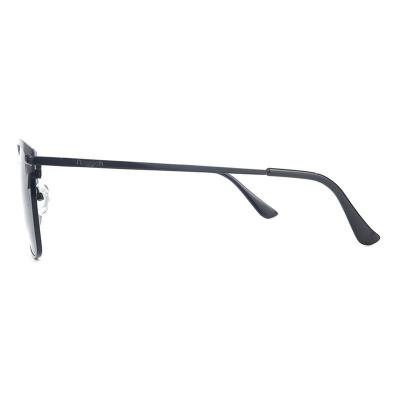 M10667 black square metal sunglasses
