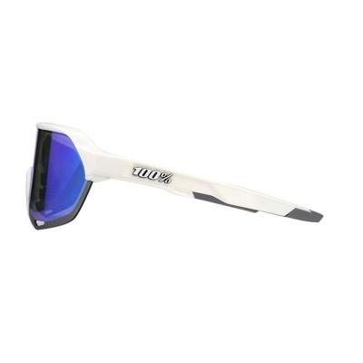 P10465 white/dark gray shield pc/tr90 sunglasses