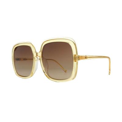 A10981 crystal square acetate sunglasses