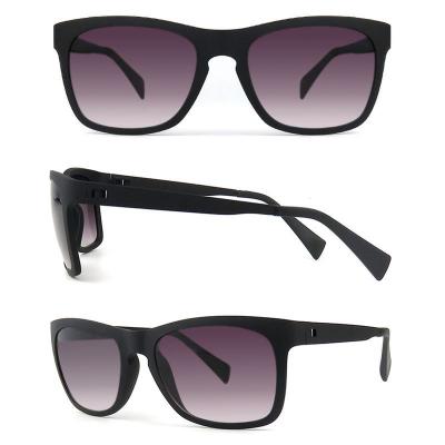 P10518 matte black wayfarer pc/tr90 sunglasses