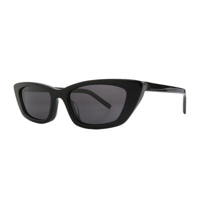 A10925 black cat eye acetate sunglasses