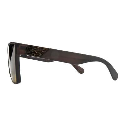 P10137 dark brown/black square pc/tr90 sunglasses