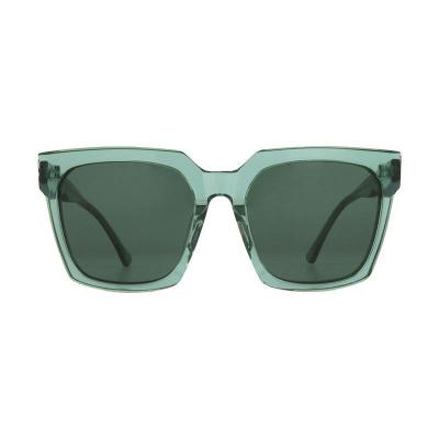 A10980 crystal teal square acetate sunglasses