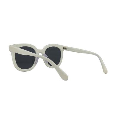 A10930 ivory white with black inner rim wayfarer acetate sunglasses