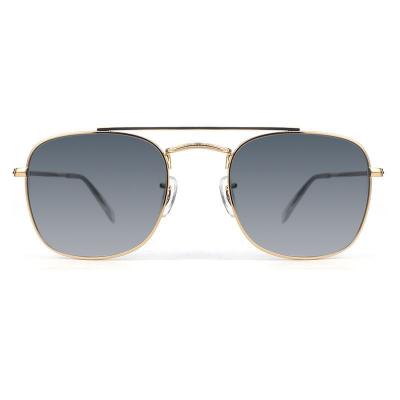 M10547 gold aviator metal sunglasses