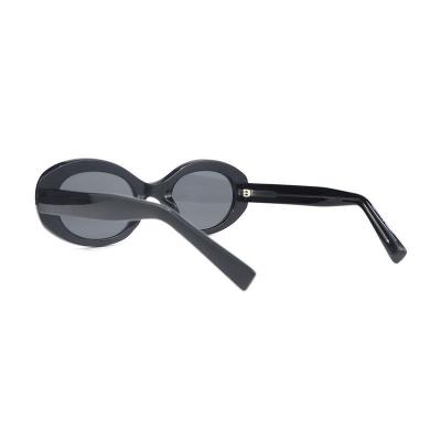 P10168 black oval pc/tr90 sunglasses