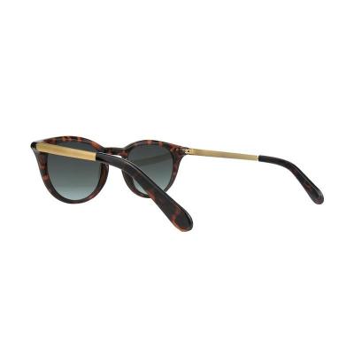 H10423 tortoiseshell cat eye mixed-material sunglasses
