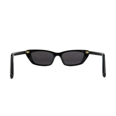 A10925 black cat eye acetate sunglasses